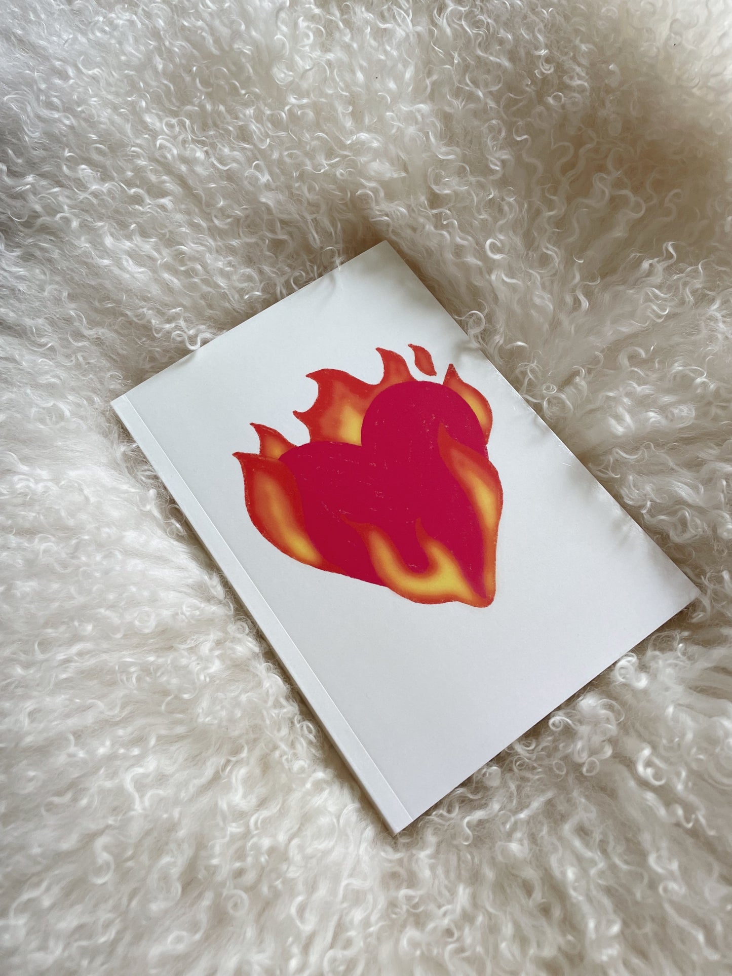 Burning Heart Blank Journal